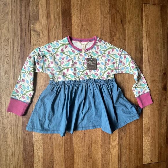 Matilda Jane Other - NWT Matilda Jane Moments With You Tweet Tweet Tunic Long sleeve Top Girls Sz 8‎